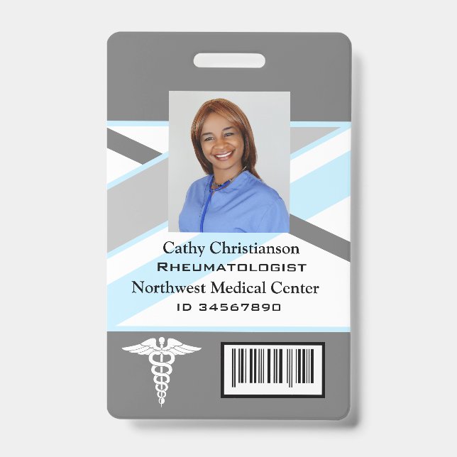 Code de numérisation du badge de nom de médecin ou (Avant)