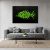 Code de pixel de pépin de poisson Art mural