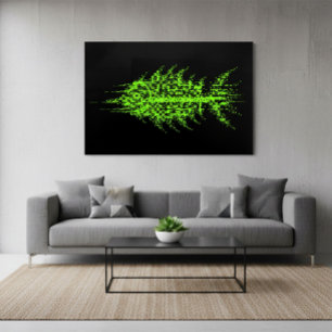 Code de pixel de pépin de poisson Art mural