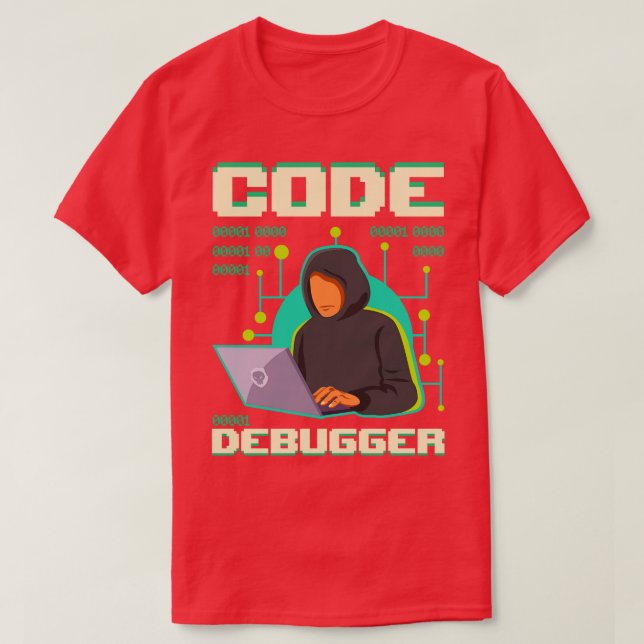 Code Debugger Programmer S T-Shirt (Design vorne)