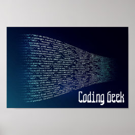 Code des Geek-Computers Poster