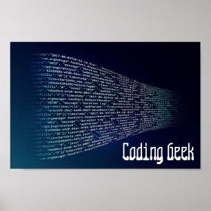 Code des Geek-Computers Poster