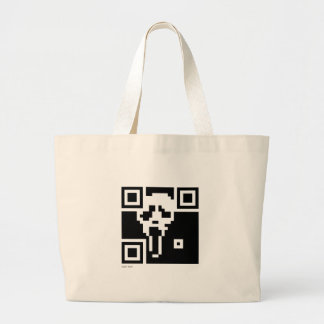 Code des Schrei-QR Jumbo Stoffbeutel