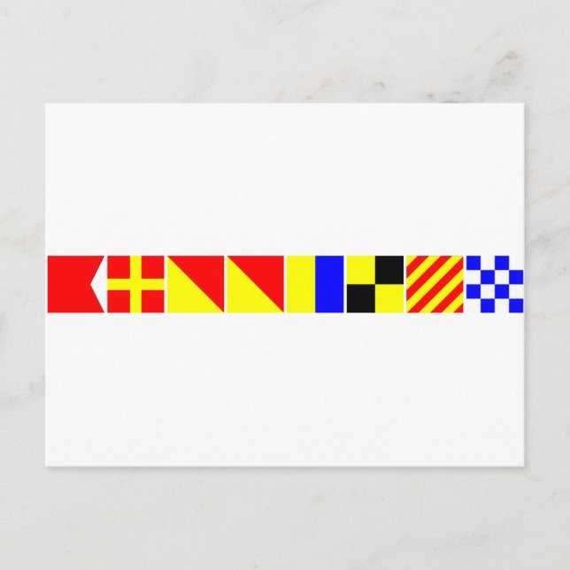 Code Flag Brooklyn Postkarte (Vorderseite)