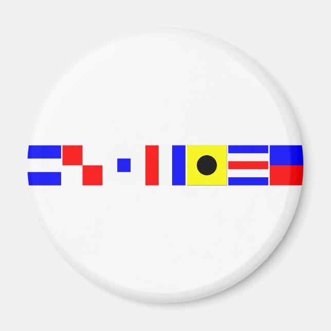 Code-Flaggengerichtsbarkeit Magnet (Vorne)