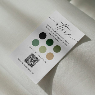 Code für Hochzeitskleidung + QR   Waldtruke Begleitkarte
