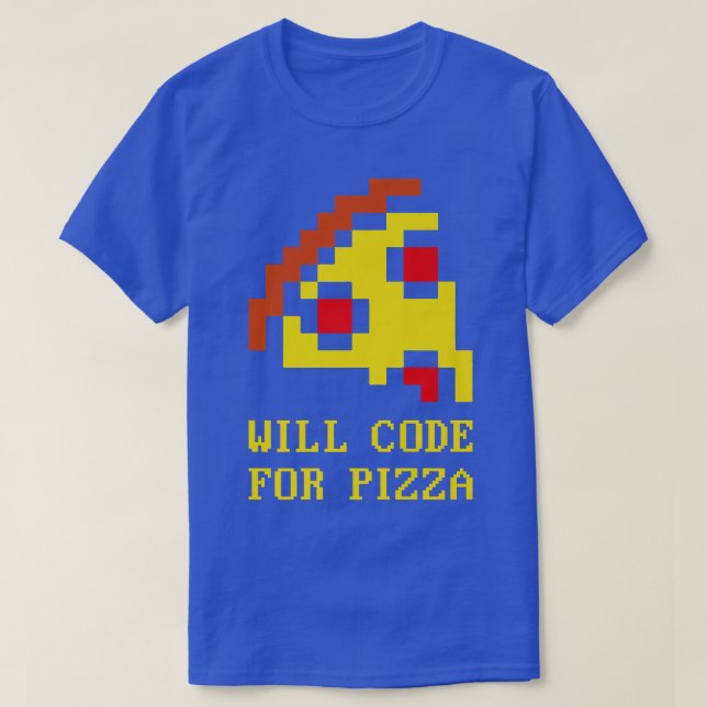 Code für Pizzacoder-Software-Programmier-Code T-Shirt (Design vorne)