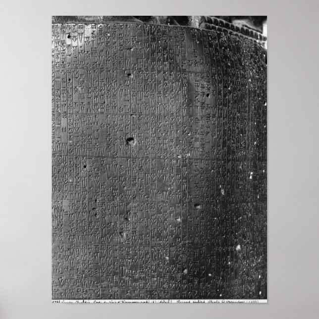 Code Hammurabi, Angabe der Spaltenbezeichnung Poster (Vorne)