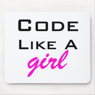Code mögen ein Mädchen Mousepad