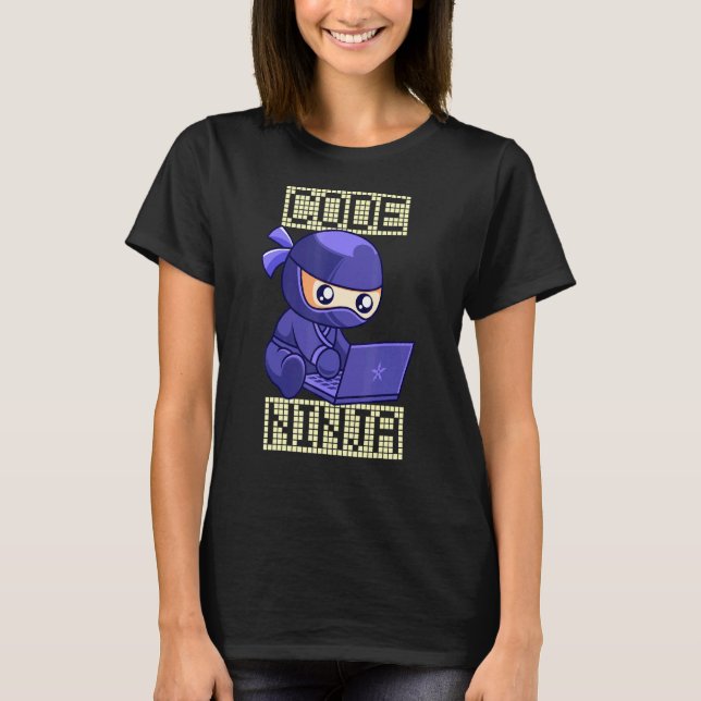 Code Ninja Coder Software Entwickler Programmier I T-Shirt (Vorderseite)