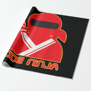 Code Ninja Computer-Codierungsingenieur Lustige Li Geschenkpapier
