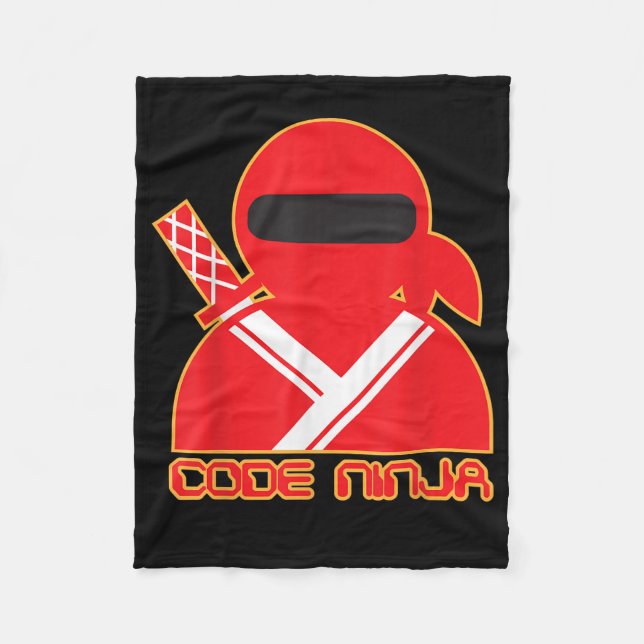 Code Ninja Computer Coding Engineer Funny Lovers Fleecedecke (Vorderseite)