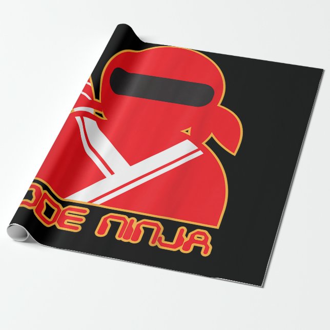 Code Ninja Computer Coding Engineer Funny Lovers Geschenkpapier (Ungerollt)