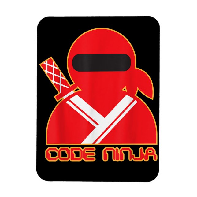 Code Ninja Computer Coding Engineer Funny Lovers Magnet (Vertikal)