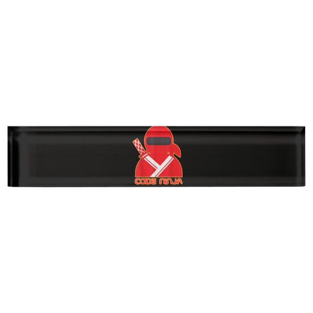 Code Ninja Computer Coding Engineer Funny Lovers Namensplakette (Vorderseite)