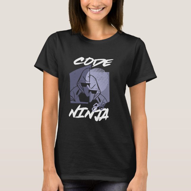 Code Ninja Programmierung Computer Science Coder P T-Shirt (Vorderseite)