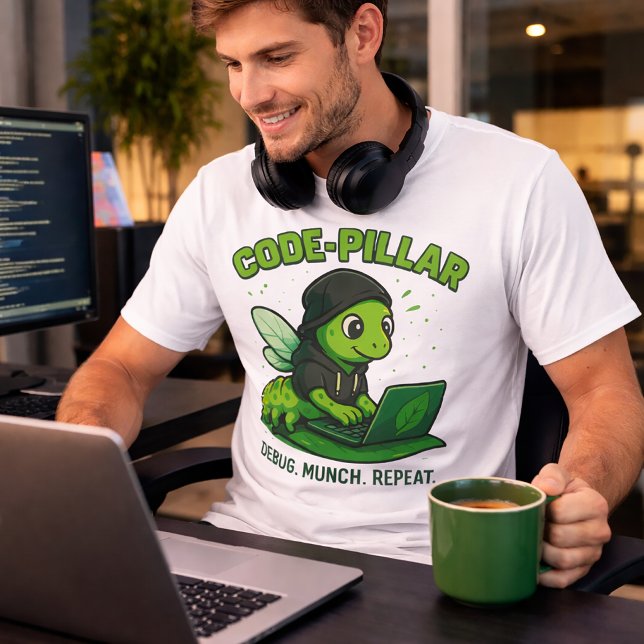 Code Pillar Cute Coding Lifestyle T-Shirt (Créateur téléchargé)