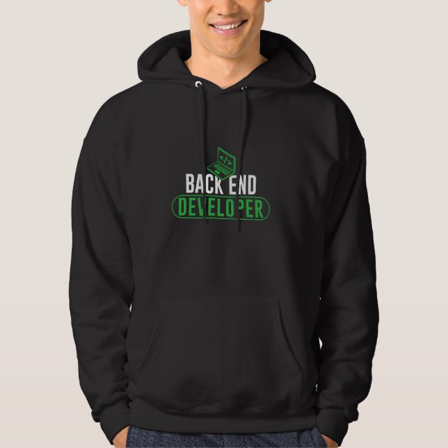 Code-Programmierer-Redewendungen C für Back-End-En Hoodie (Vorderseite)