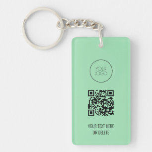 Code QR Business Logo Professionnel Mint Green