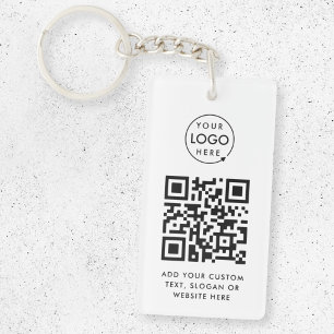 Code QR   Business Logo Professionnel Simple Blanc