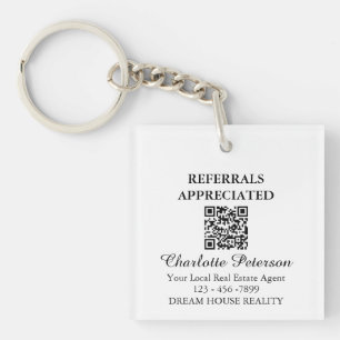 Code QR Cadeau de Référence Immobilier Agent Immob