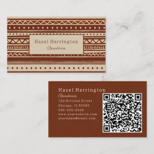 Code QR Carte de visite Boho Ultimate Sur Le Dos