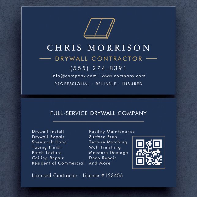Code QR Carte de Visite Plâtre Cloison Sèche (Créateur téléchargé)