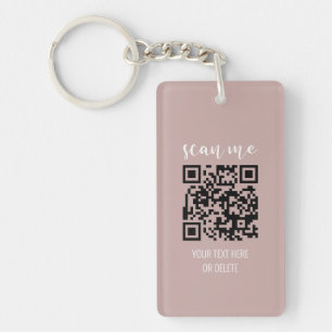 Code QR Cartes de visite rose vierge Votre logo