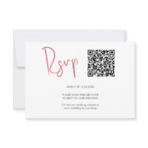 Code QR Cartes RSVP Rouge