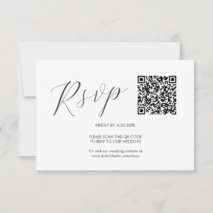 Code QR Cartes RSVP simples