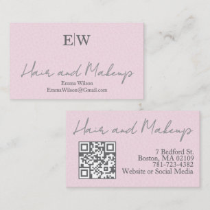 Code QR de carte de visite pour entreprise de beau