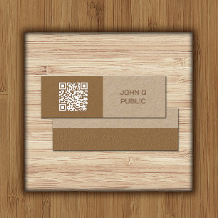 Code QR de l'artisanat moderne Carte de visite Bro