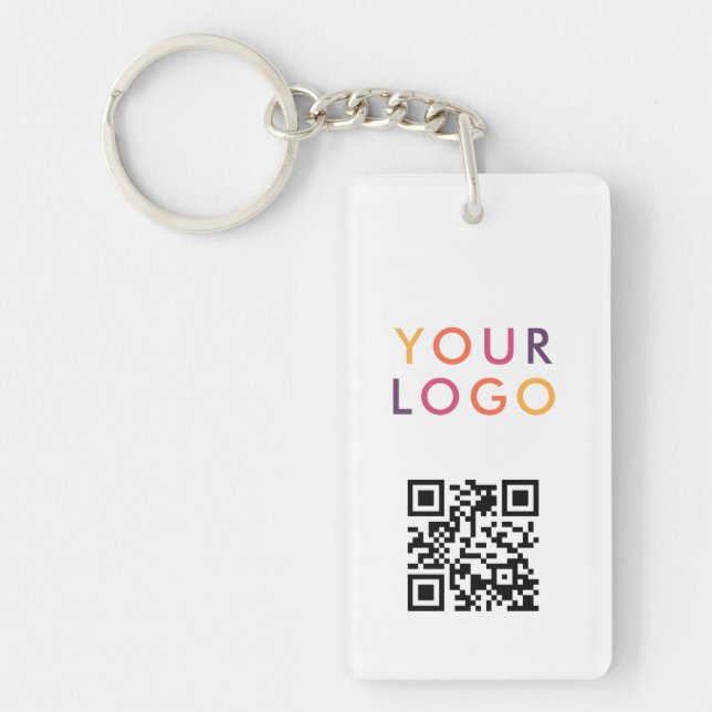 Code QR de l'entreprise Logo Blanc (Devant)