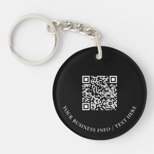Code QR de logo d'entreprise noir simple promotion