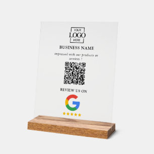 Code QR de logo d'entreprise pour les avis Google