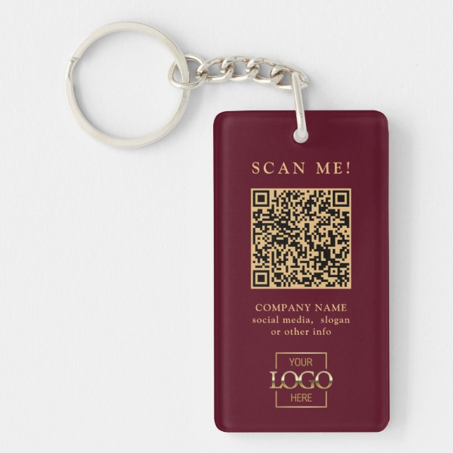 Code QR de logo d'entreprise sur mesure moderne (Devant)