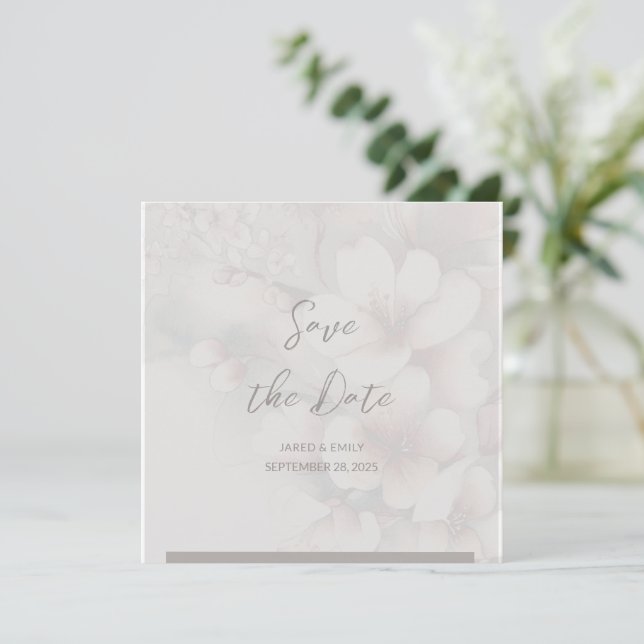 Code QR de mariage Invitation de sauvegarde de dat (Debout devant)