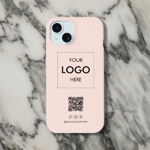 Code QR de médias sociaux d'entreprise Blush