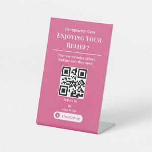 Code QR de pourboire gras en scannant le panneau