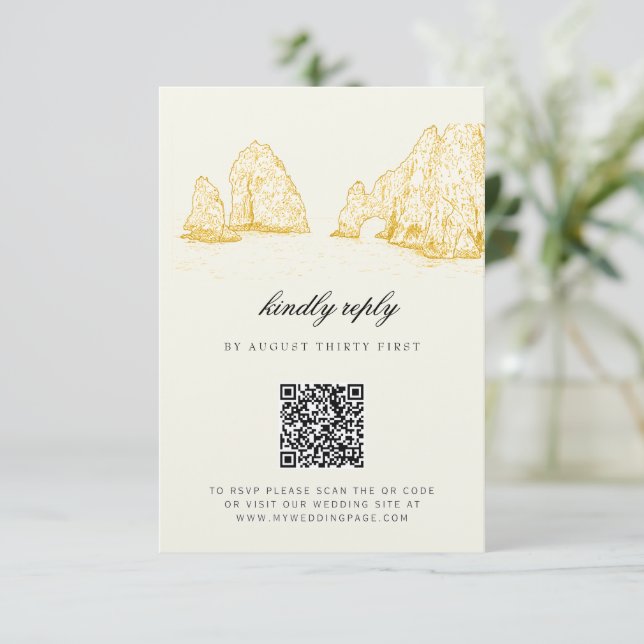 Code QR de réponse aimable El Arco Cabo San Lucas (Debout devant)