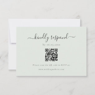 Code QR de réponse élégant et aimable RSVP