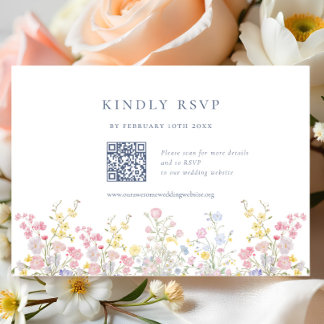 Code QR de réponse pour un mariage bohème chic élé