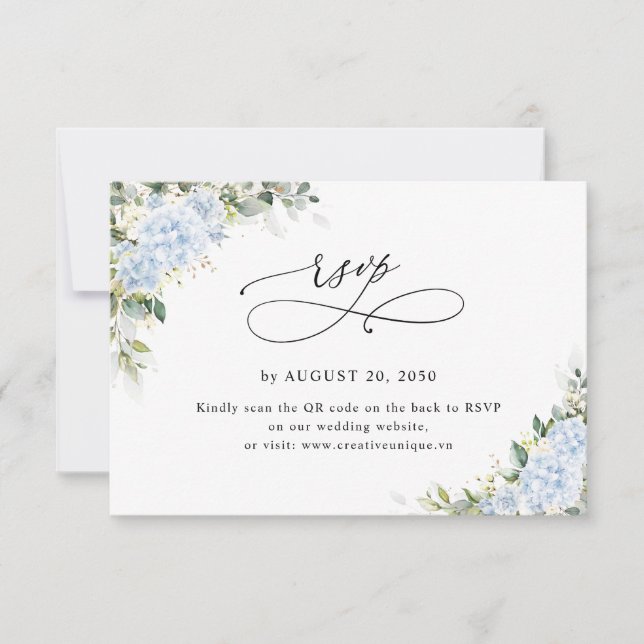 Code QR de réponse pour un site web de mariage ave (Devant)