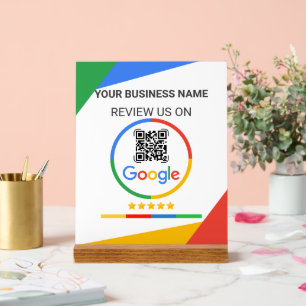 Code QR de révision Google blanc moderne