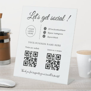 Code QR d'entreprise personnalisé, panneau de médi