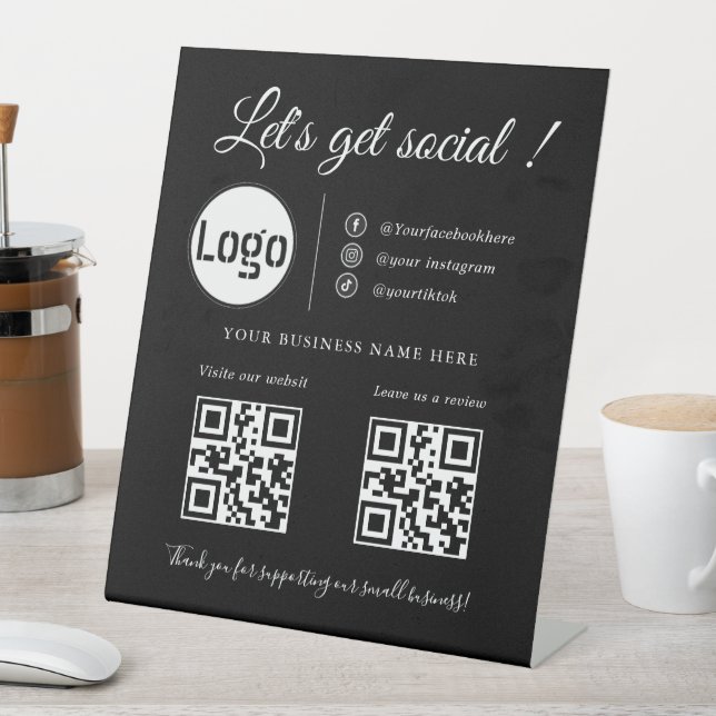 Code QR d'entreprise personnalisé, panneau de médi (In SItu)