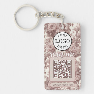 Code QR double pour les fleurs Roses Dusty d'entre