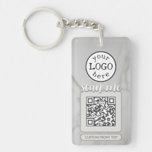 Code QR double pour Marbre blanc élégant pour entr