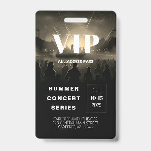 Code QR du badge de concert Pass Accès Total