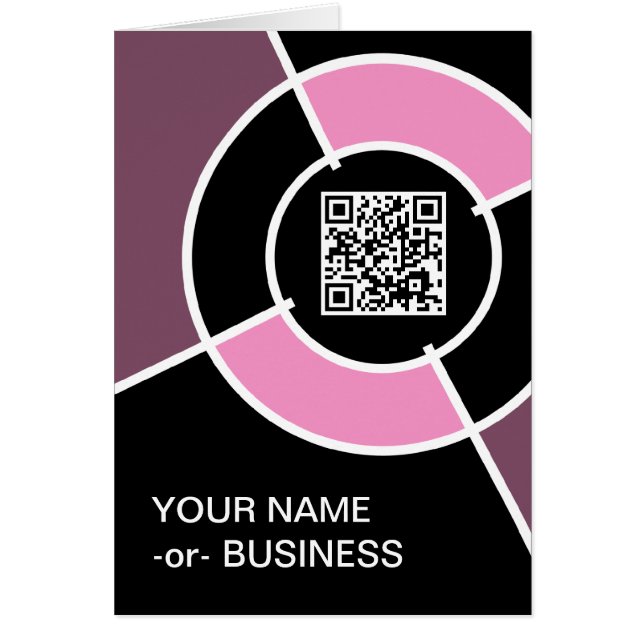 code QR du bullseye rose (Devant)